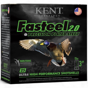 Kent – Fasteel 2.0 12GAx3″ 1-1/4 oz #2 1500FPS 25 Rds