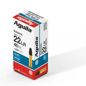 Aguila – .22 LR SUBSONIC HP 40 GR 50rds.