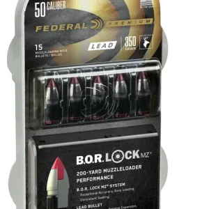 Federal – .50Cal 350gr B.O.R. Lock MZ 15Pk.
