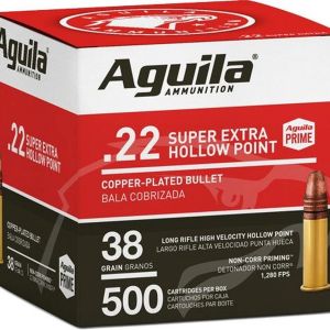 Aguila – .22 LR HV HP 38 GR 500rds.