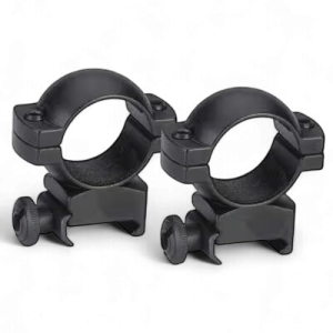 Traditions – Muzzleloader Aluminum Scope rings 1″ High BLK