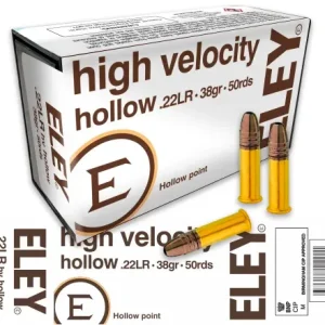 Eley – High Velocity .22LR 38Gr. HP 50rds.