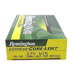REMINGTON – .270WIN 130GR. PTD SP CORE-LOKT 20rds.