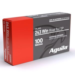 Aguila – .243 Winchester 100Gr. BT-SP 20rds.