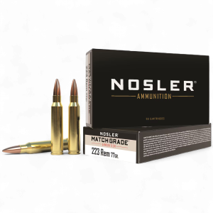 Nosler – Match Grade .223 Rem 77gr HPBT 20rds.
