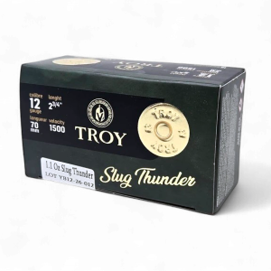 Troy – Slug thunder 12Ga. 2-3/4″ 1.1OZ 1500FPS 10rds.