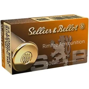 Sellier & Bellot – .22LR Subsonic 40Gr. HP 50rds.