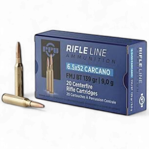 PRVI – 6.5×52 Carcano FMJ-BT 139 gr. 20rds.