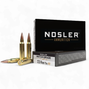 Nosler – Match Grade .223 Rem 70gr HPBT RDF 20rds.