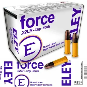 Eley – Force .22LR HV RN 42gr. 50rds.