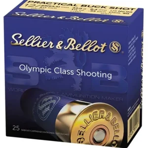 Sellier & Bellot – Practical 00 Buck Shot 12Ga. 2-1/2″ 9 Pellet 25rds.