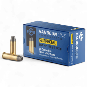 PPU – .38SPL 158gr. SWC 50rds.