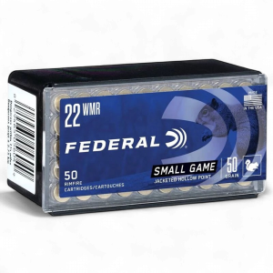 FEDERAL – SMALL GAME JHP 22WMR 50rds. 50gr. 1530FPS