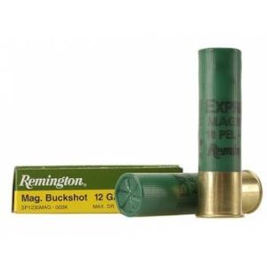Remington – 12Ga. 3-1/2″ Magnum 00 Buckshot 18 Pellet 5rds.