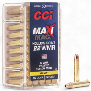 CCI – MAXIMAG 22WMR 50rds. 40gr. 1875FPS