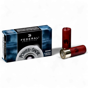 FEDERAL –  POWER-SHOK 12GA 2-3/4 000BUCK MAXIMUM BUCKSHOT 8 PELLETS 1325FPS 5RND