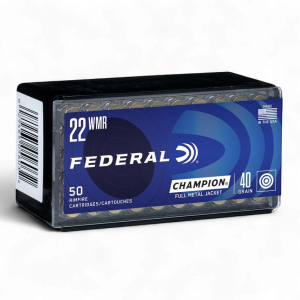 Federal – Champion 22WMR FMJ 50Rds. 40Gr. 1880FPS