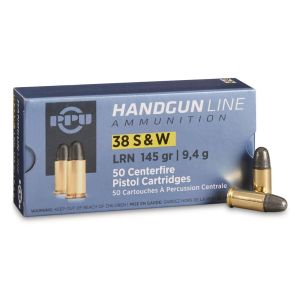 PRVI – .38 S&W 145gr LRN 50Rds.