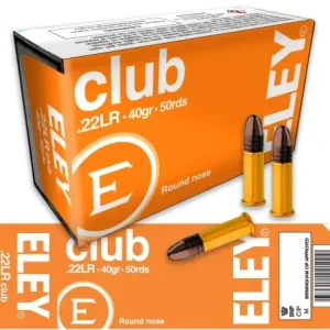 Eley – Club .22LR 40Gr. RN 50rds.