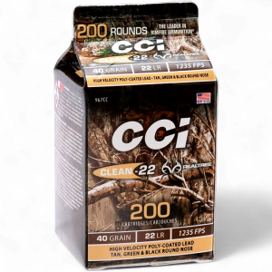 CCI – .22LR Clean-22 HV-PCL 40Gr. 200rds.